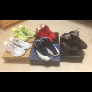 Yeezys frozen yellow and statics